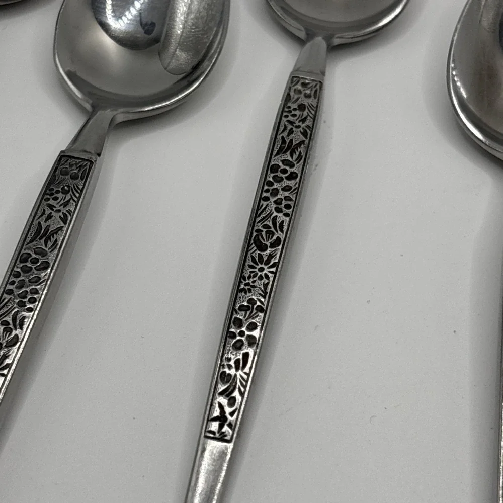 MCM Stanley Roberts Stainless Flatware (6) Teaspoons MARTEZ Japan